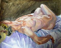 Amy reclining - click here to see an enlargement