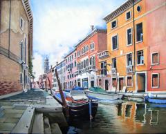 Vegetable barges, Venice - click here to see an enlargement