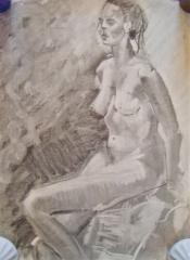 A.B. Seated Nude no.2 - click here to see an enlargement