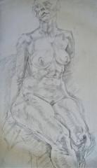 Seated Nude no.2 - click here to see an enlargement (opens a new window in front of this page)