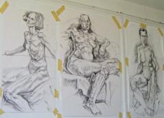 Some life-size drawings - click here to see an enlargement (opens a new window in front of this page)
